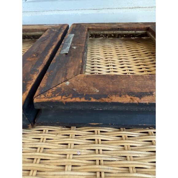 Antique Victorian Shabby Floral Gold Gesso Pair of Picture Frames - Picture 16 of 16